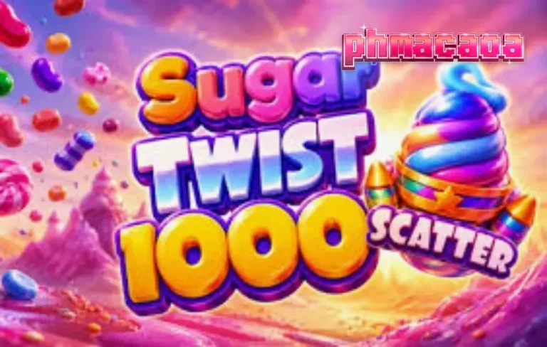Tampilan visual slot Sugar Twist 1000 dengan tema permen yang cerah.